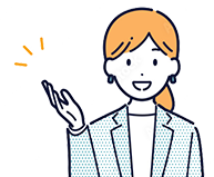 案内するスタッフのイラスト